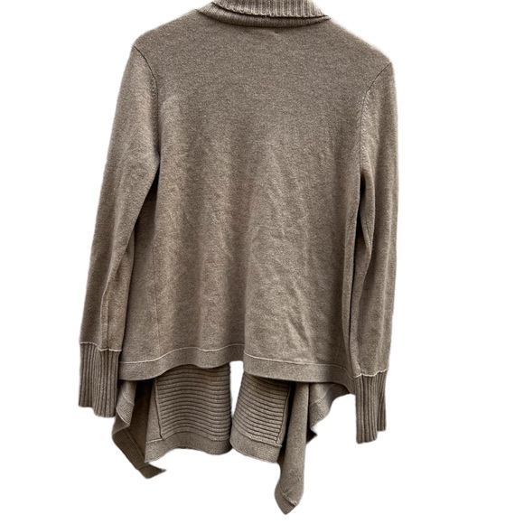 Club Monaco Italian Cashmere Open Front Cardigan in Oatmeal Size Medium - Picture 6 of 13